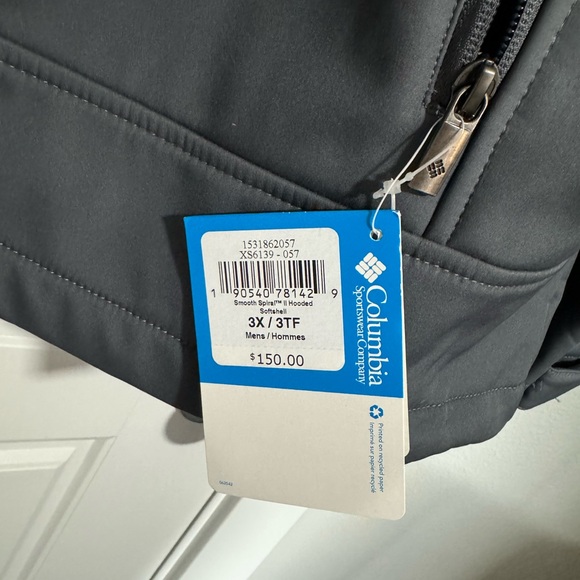 Columbia Smooth Spiral Gray Hooded Soft-shell Jacket - Picture 4 of 4